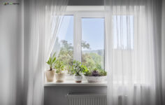 how to dress a window without curtains